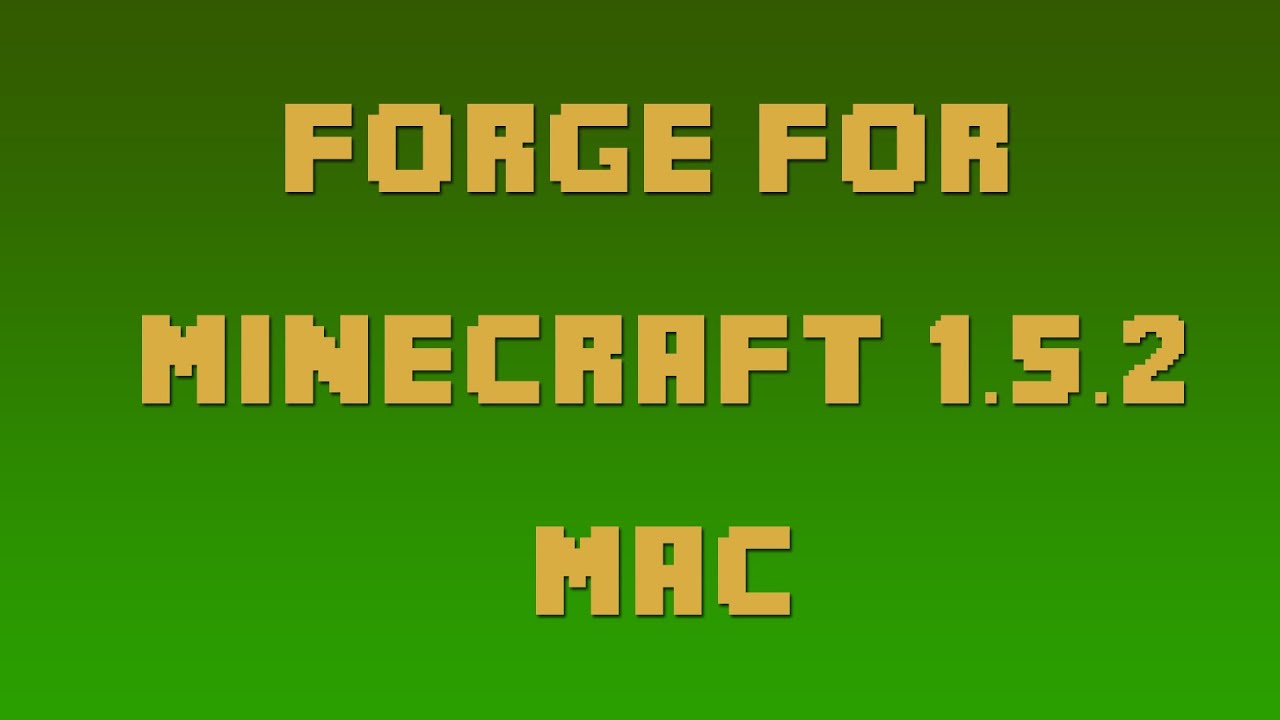 Minecraft forge for mac 1.8.9
